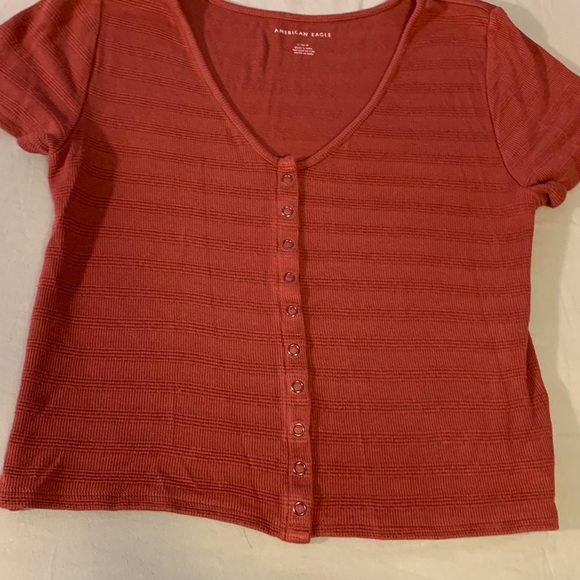 American Eagle button up tee - Picture 2 of 2
